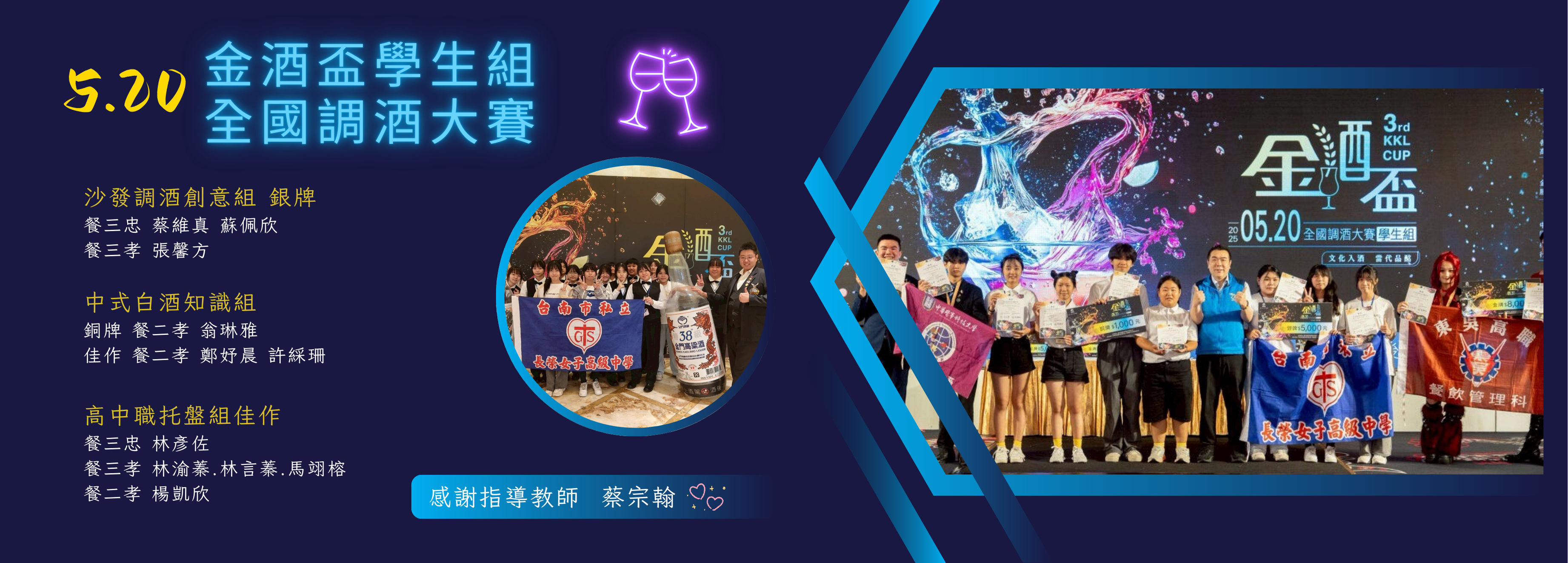 第三屆金酒盃傳捷報